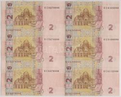 Ukrajna 2004. 2G vízszintes összefüggő 6-os tömbben T:I