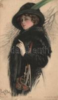 Diana, lady with hat, The Knapp Co. H. Import No. 309-4. s: Frank H. Desch (EB)