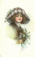 Lady with hat, The Knapp Co. H. Import No. 314 s: Harrison (EK)