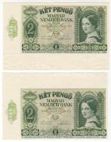 1940. 2P (2x) bal alsó + bal felső ívszél T:I