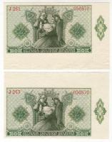 1940. 2P (2x) bal alsó + bal felső ívszél T:I