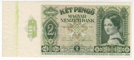 1940. 2P baloldali ívszél zöld nyomdafestékcsíkkal T:I