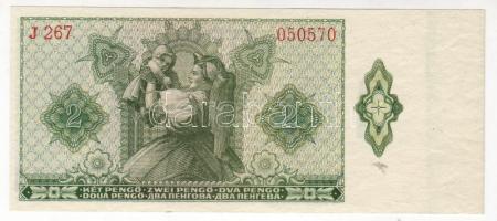 1940. 2P baloldali ívszél zöld nyomdafestékcsíkkal T:I