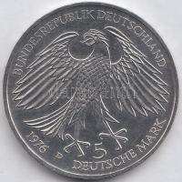 NSZK 1976D 5M Ag "Grimmelshausen halálának 300. évfordulója" T:BU GFR 1976D 5 Mark "300th Anniversary - Death of von Grimmelshausen" C:BU