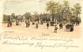 Paris, Les Tuileries, litho (small tear)