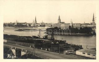 Riga, port, steamships