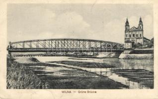 Vilnius, Wilna; Grüne Brücke / bridge (EK)