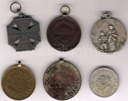 Kis tétel kitüntetések, bárca 6 klf db, főleg I.V.H