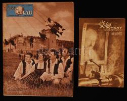 1955-1958 az Élet és Tudomány és az Ország-világ c. ismeretterjesztő hetilapok egy-egy száma sok fényképpel, érdekességekkel, utazási és sporthírekkel, valamint aktuális politikai hírekkel a nagyvilágból.