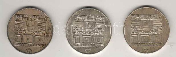 Ausztria 1976. 100Sch Ag "Olympia" (3x) T:2