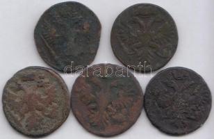 Oroszország 1731-1750. 1D (5xklf) T:3,3-
Russia 1731-1750. 1 Denga (5xdiff) C:F,VG