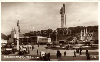 1938 Glasgow, Scotland Empire Exhibition, North Cascade and tower