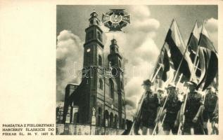 1937 Piekary Slaskie, Pamiatka z pielgrzymki harcerzy slaskich; Wyd. Komenda Pielgrzymki Slaskiej Schoragwi Harcerzy / Polish scouts, memorial postcard
