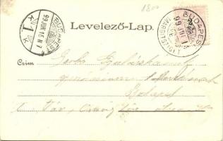 1899 Budapest XIII. Margit fürdő a szigeten; Kunstanstalt Kosmos, litho s: Geiger Richárd