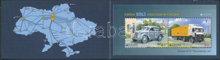 Europa CEPT Postai járművek bélyegfüzet, Europa CEPT Postal vehicles stamp-booklet
