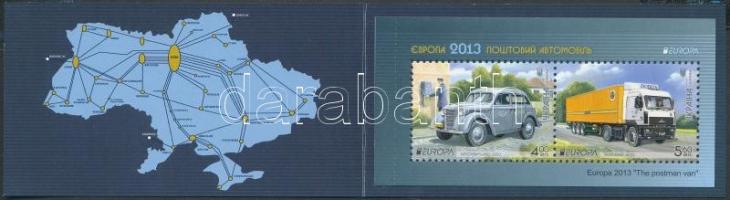 Europa CEPT Postal Vehicles stamp-booklet, Europa CEPT Postai járművek bélyegfüzet