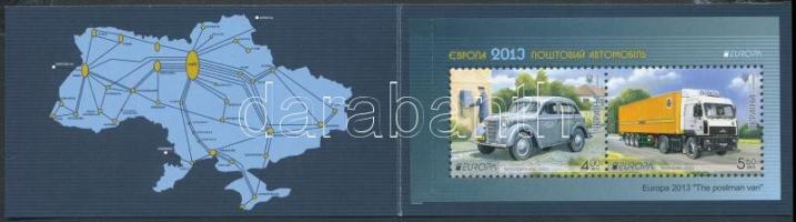 Europa CEPT Postai járművek bélyegfüzet, Europa CEPT Postal vehicles stampbooklet