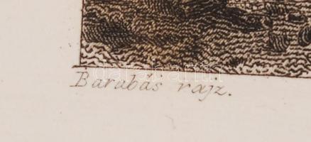 Barabás Miklós (1810-1898) rajza alapján metszette Carl Mahlknecht (1810-1893). Vadász. Acélmetszet....