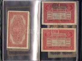 Vegyes bankjegy tétel, régi és új, főleg magyar + Német Birodalom + Japán megszállás T:II,III berakóban