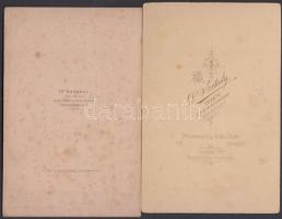 cca 1860-1900 Bécs, dr. Székely József (1838-1901) fényképész műterméből származó 5 db keményhátú fo...