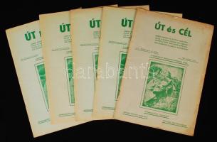 1967-1969 Az Út és cél c hungarista lap 5 száma