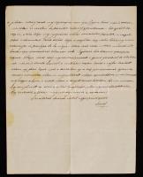 1912 Szatmár,Steuer Ábrahám rabbi, hittanár saját kezű levele / Ábrahám Steuer rabbi's letter