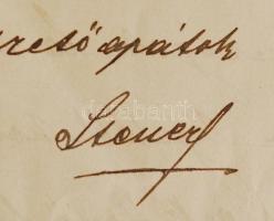 1912 Szatmár,Steuer Ábrahám rabbi, hittanár saját kezű levele / Ábrahám Steuer rabbi's letter