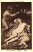 Antiope / Erotic nude art postcard s: Antonio Allegri da Correggio (EK)