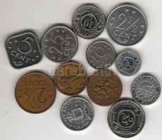 Holland Antillák 12 db fémpénz