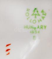 Hollóházi porcelán kakas, apró kopással, jelzett, 14,5×7 cm