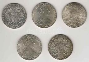 Ausztria 1780SF "Maria Theresia" Thaler Ag utánveret (5x) T:1/2