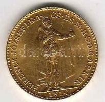 1914. 20K Au 6,775g "Boszniai címer" T:1/2
