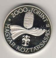 1996. 2000Ft Ag "50 éves a forint" T:PP Csak 5000db!