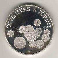 1996. 2000Ft Ag "50 éves a forint" T:PP Csak 5000db!