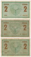 1914. 2K "C" 3 klf típusban vastag, közepes, vékony T:II