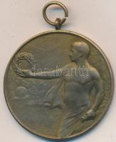 1929. "Tiszti Vívó Club" fém emlékérem füllel (40mm) T:2,2-