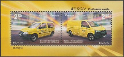Europa CEPT Postal vehicles block, Europa CEPT Postai járművek blokk