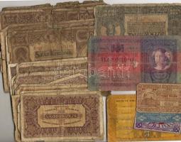 Érdekes hagyaték tétel sok jobbal, 629 db magyar korona, pengő, forint + 205 db egész világ  benne i...