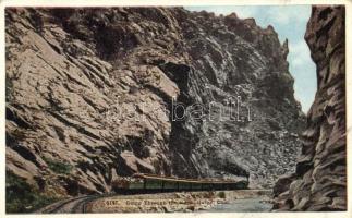 Royal Gorge, Colorado; railroad, locomotive