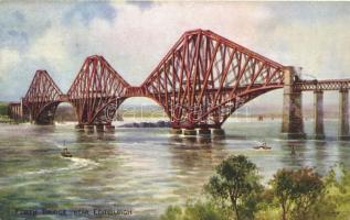 Edinburgh, Forth Rail Bridge, artist signed