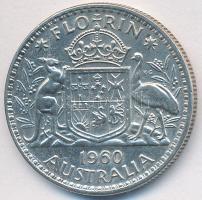 Ausztrália 1960. 1Fl Ag "II. Erzsébet" T:2 Australia 1960. 1 Florin Ag "Elizabeth II" C:XF