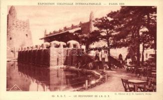 1931 Paris, Exposition Coloniale Internationale, Restaurant de lAOF