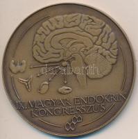 Lapis András (1942-) 1979. "IX. Magyar Endokrin Kongresszus / Szeged" Br emlékérem dísztokban (69mm) T:1-,2 (felületi karc)