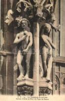 Rouen, Cathedrale, Tour de Beurre / cathedral, twoer, statues of Adam and Eve