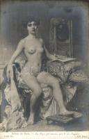 Page qui tourne / Erotic nude art postcard s: P. L. Vagnier