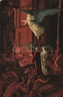 Dante Alighieri's Divine Comedy illustration, Inferno cap. IX. s: Elio Anichini, Dante Isteni színjáték illusztráció, Inferno cap. IX. s: Elio Anichini