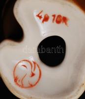 Olimpiai porcelán Misa maci, hibátlan, jelzett, m: 14 cm