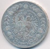 Ausztria 1900. 5K Ag "Ferenc József" T:3
Austria 1900. 5 Corona Ag "Franz Joseph&quot...