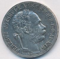 1886KB 1Ft Ag "Ferenc József / Barokk címer" T:2 apró ph.
Adamo M15