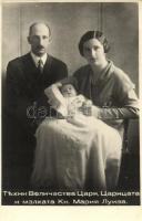 Boris III of Bulgaria, Giovanna of Italy and their baby